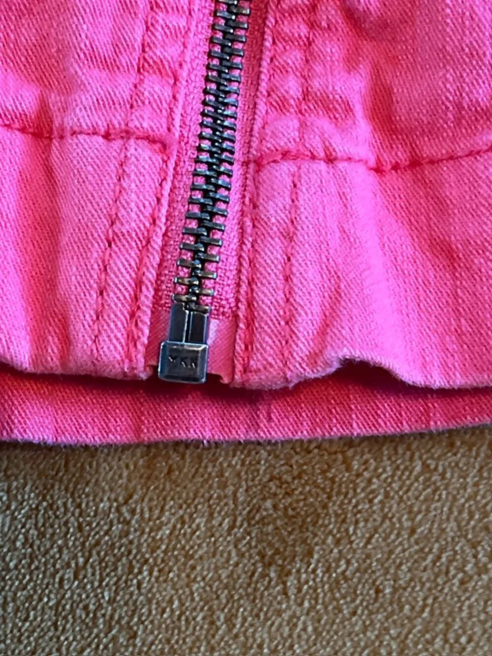 Crazy 8 Pink Jean Jacket Coat Girls size Small 5-6 Denim Stretch School Casual